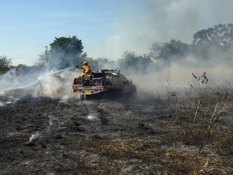 Trowbridge Brush Fire